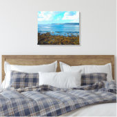 Sennen-baai ten westen van Cornwall Canvas Afdruk (Insitu (Slaapkamer))