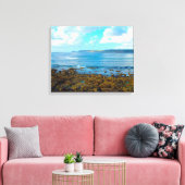 Sennen-baai ten westen van Cornwall Canvas Afdruk (Insitu (Woonkamer))
