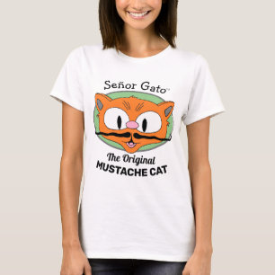 Señor Gato™ de Oorspronkelijke Snor Kat T-shirt