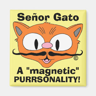 Señor Gato - Een magnetisch geluid! Een grappige k Magneet