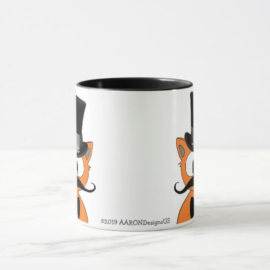 Señor Gato "Puttin" on the Ritz Coffee Mok (Midden)