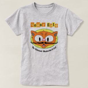 Señor Gato™ The Debonair Mustachio'd Cat. T-shirt