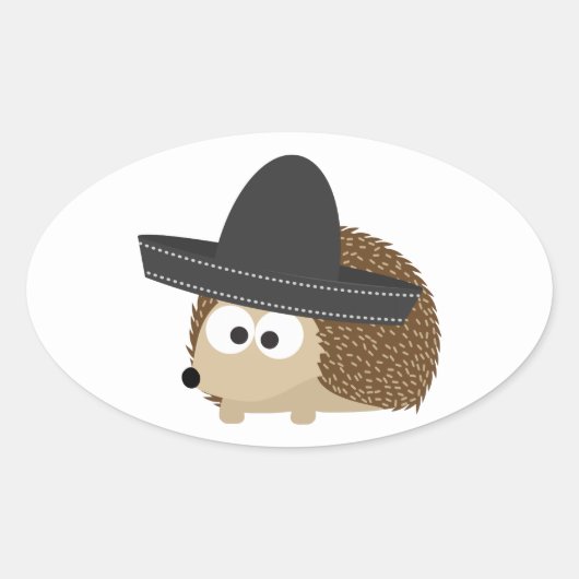 Señor Hedégel Ovale Sticker (Voorkant)