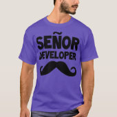 Senor Ontwikkelaar Grappige Programmeur Coding Sof T-shirt (Voorkant)