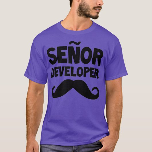 Senor Ontwikkelaar Grappige Programmeur Coding Sof T-shirt (Voorkant)