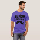 Senor Ontwikkelaar Grappige Programmeur Coding Sof T-shirt (Voorkant volledig)