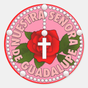 Señora de Guadalupe Ronde Sticker