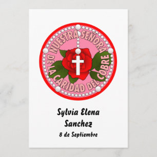 Señora de La Caridad del Cobre Invite Kaart