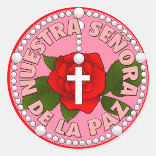 Señora de la Paz Ronde Sticker