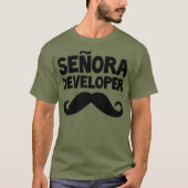 Senora Ontwikkelaar Funny STEM Computer Science T-shirt (Voorkant)
