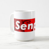 ☕Senpai Vibes Coffee Mug – Cute Anime Style ☕ (Devant gauche)