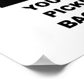 Sens de l'humour Affiche drôle (Coin)