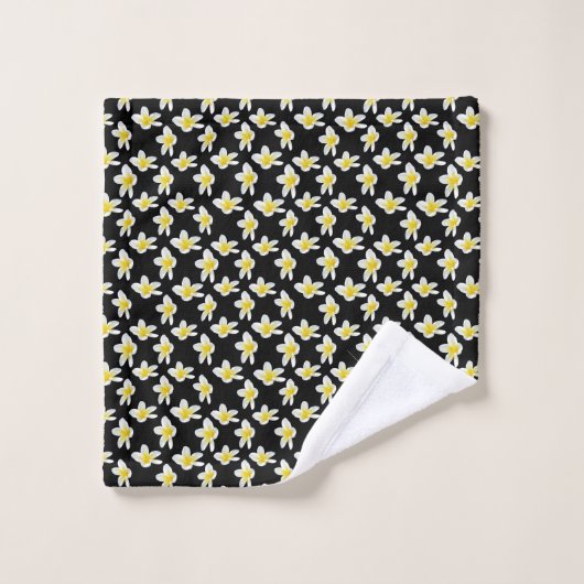 Sensation de la fleur de Frangipani jaune, (Gant de toilette)