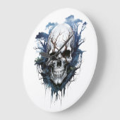 🕰️ 💀 Sensation Horloge murale du crâne 💀 🕰️ (Angle)