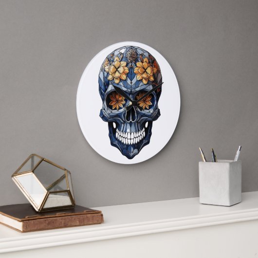 🕰️ 💀 Sensation Horloge murale du crâne 💀 🕰️ (Bureau)