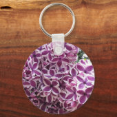 Sensation Lila Flowers Sleutelhanger (Voorkant)