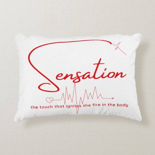Sensation Pulse Hartlijn Accent Kussen (Voorkant)