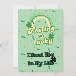 sensation si chanceux carte de jour st.patrick