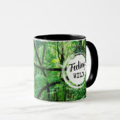 Sensation Wild avec tasse de texte personnalisée (Devant droit)