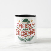 Sensational Merry Christmas typography Mok (Midden)