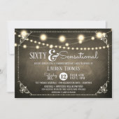 Sensational Sixty Verjaardagsfeest Surprise Party Kaart (Voorkant)