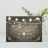 Sensational Sixty Verjaardagsfeest Surprise Party Kaart (Staand voorkant)