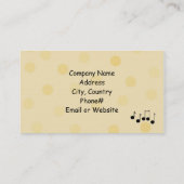 Sensationele muziek visitekaartje (Achterkant)