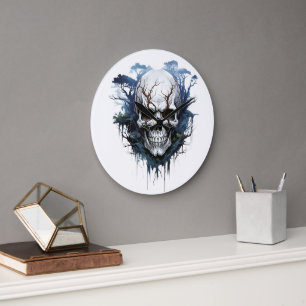 🕰️💀 sensationele schedel wandklok 💀🕰️ grote klok