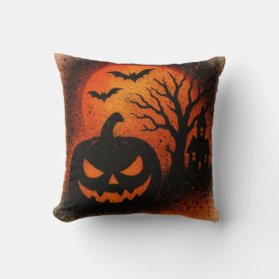 Sensationele Spuitkunst Pompoen Halloween Kussen