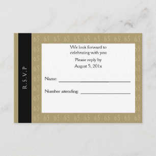 Sensationnel À 65 Invitation RSVP