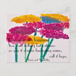 Sense and Sensibility Quote Briefpapier Briefkaart
