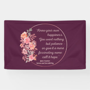 Sense and Sensibility Quote I - Cute Style Spandoek