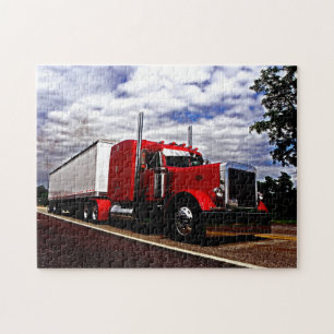Sensenig Red Peterbilt 379 Puzzle Legpuzzel