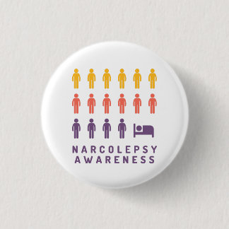 Sensibilisation à la Narcolepsie Badge multicolore