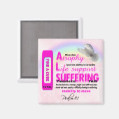 SENSIBILISATION À LA SLA - Aimant (Recto/Verso)