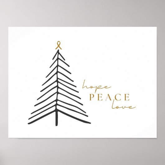 sensibilisation au cancer. Affiches de Noël (Devant)