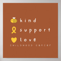 sensibilisation au cancer chez les enfants Poster