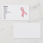 Sensibilisation au cancer du sein carte de visite  (Devant / Derrière)