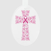 Sensibilisation au cancer du sein Croix du ruban r (devant)