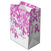 Sensibilisation au cancer du sein Sac à ruban en v (Dos Angle)