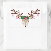 Sensibilisation au cancer du sein Stickers de Noël (Sac)