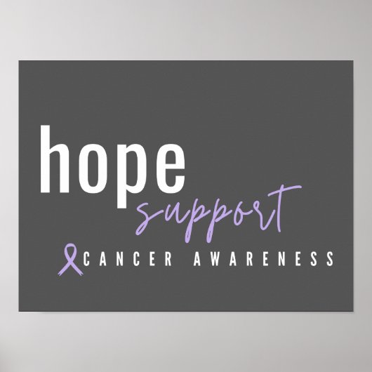 sensibilisation au cancer. espoir. soutien Poster  (Devant)