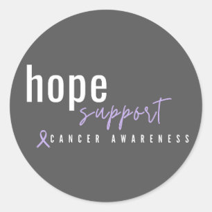 sensibilisation au cancer. espoir soutien. Sticker
