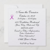 Sensibilisation au cancer - Invitation au ruban ro (Dos)