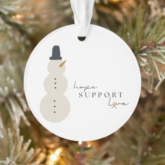 sensibilisation au cancer. Ornement acrylique de N (Arbre)