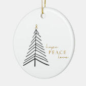 sensibilisation au cancer. Ornement de Noël (Gauche)