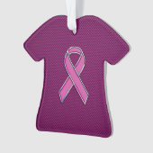 Sensibilisation au ruban de style rose chaud Fibre (devant)