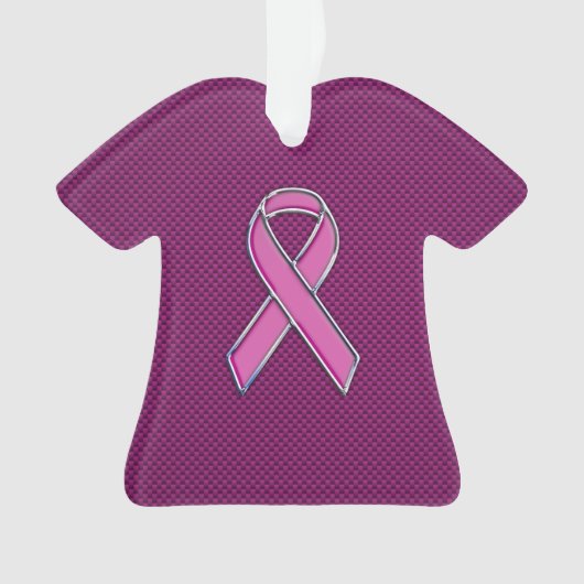 Sensibilisation au ruban de style rose chaud Fibre (devant)