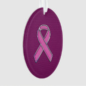 Sensibilisation au ruban de style rose chaud Fibre (devant)