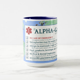 Sensibilisation au syndrome alpha-gal (15oz) Mug